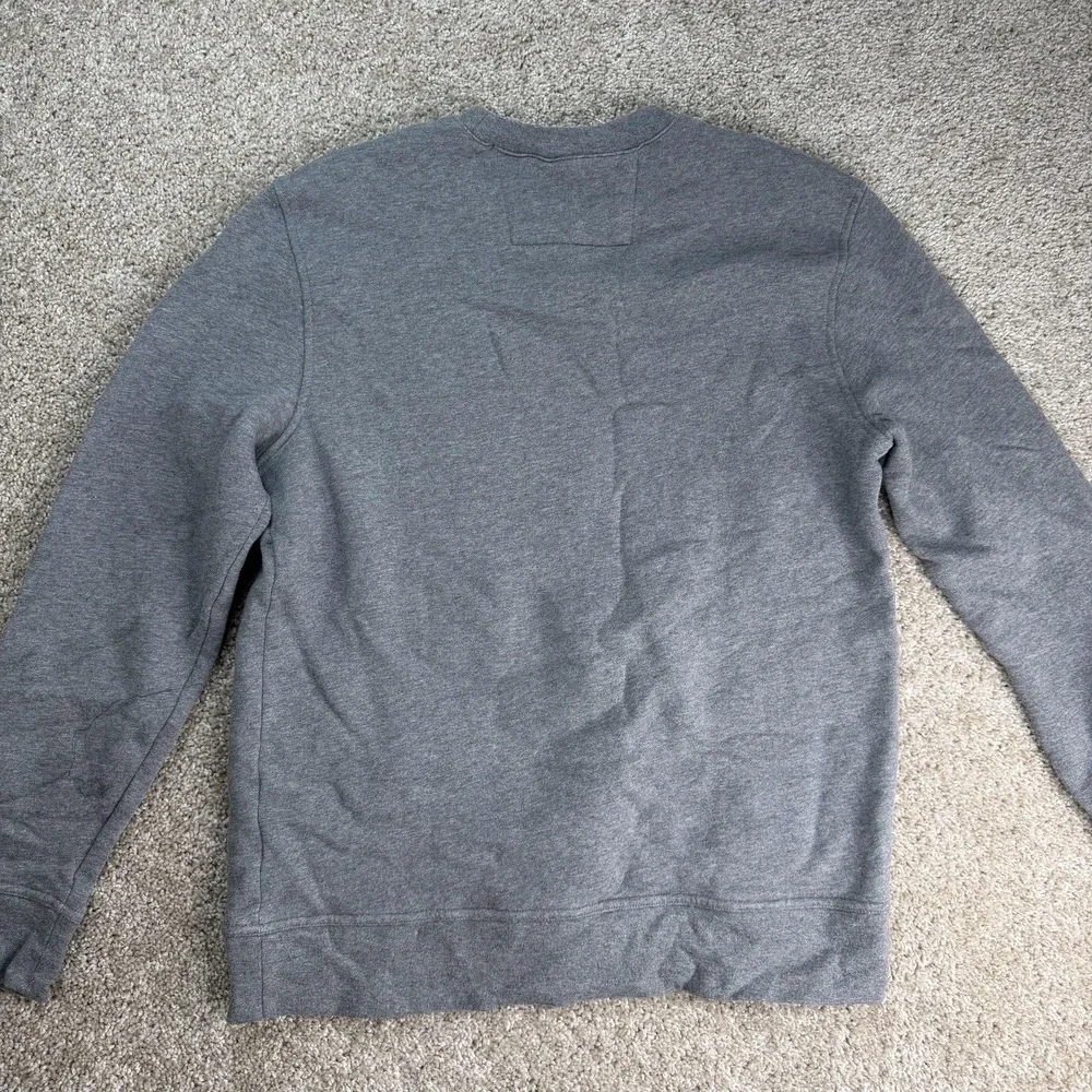 Banana Republic Sweatshirt Mens Large Gray Fleece Pullover Crewneck Sweatshirt